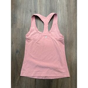Lululemon Athletica Pink Racerback Tank Top Womens Size 2 Athletic Workout